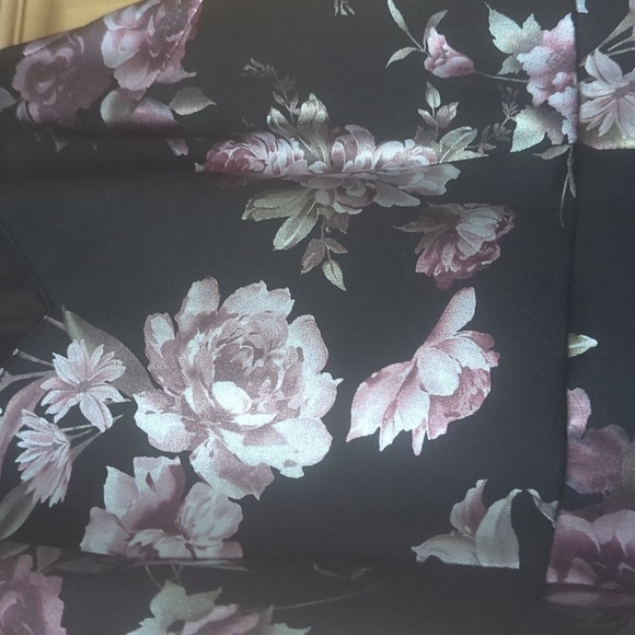 Maurice's black dress with floral detail - Picture 3 of 4